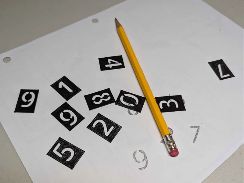number stencils