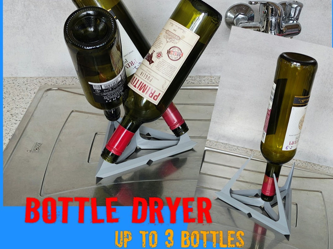 Bottle Dryer (1-3 glass bottles)