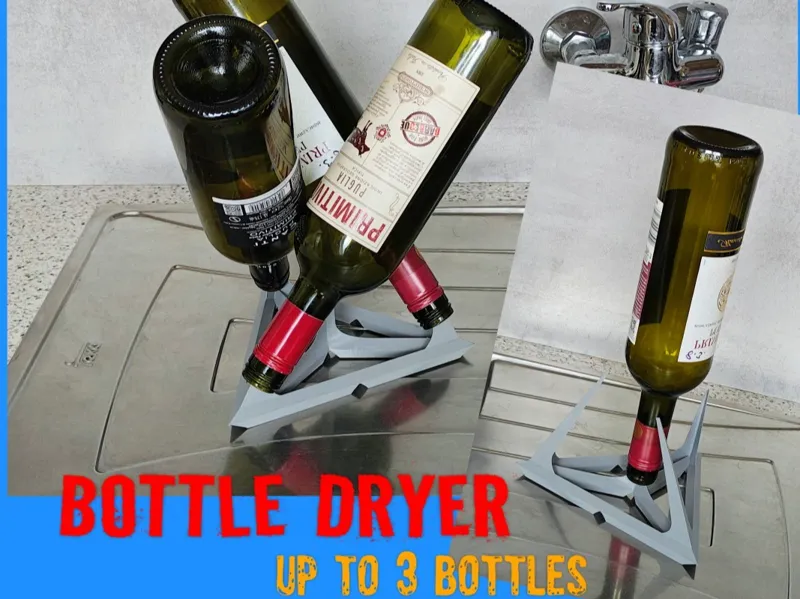 Bottle Dryer (1-3 glass bottles)