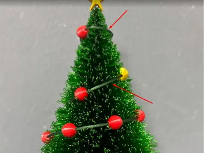 spiral for mini christmas tree accessories