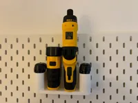Support Skadis pour 2 outils et 2 batteries Dewalt 8V — photo 1