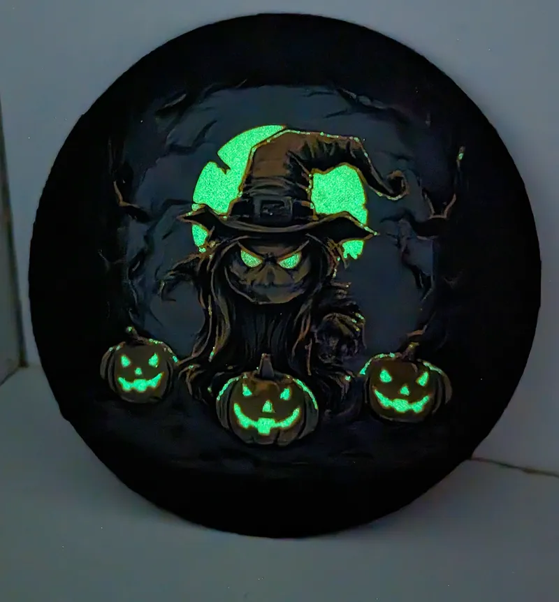 Pumpkinmaster - Glow in the dark - Filament painting