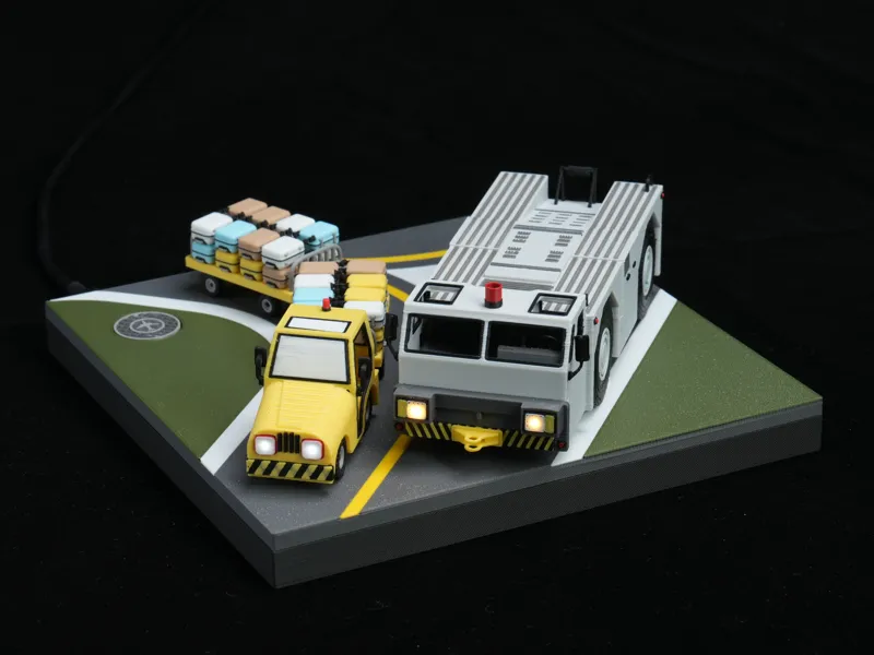 Airport Ground Support Equipment Diorama