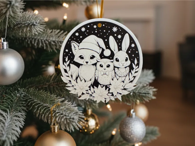 Christmas Woodland Animals Decoration