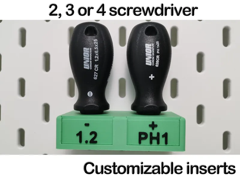 Skadis small screwdriver holder