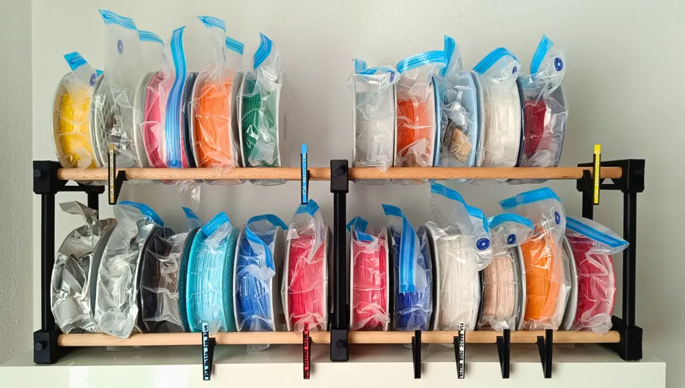 Stackable filament storage rack - Free 3D Print Model - MakerWorld