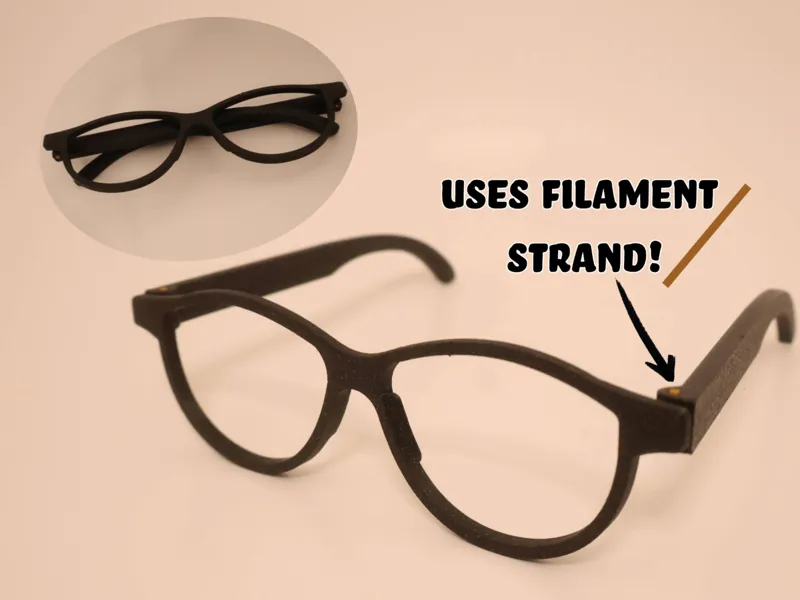 Fully 3d Printed Glasses - Foldable