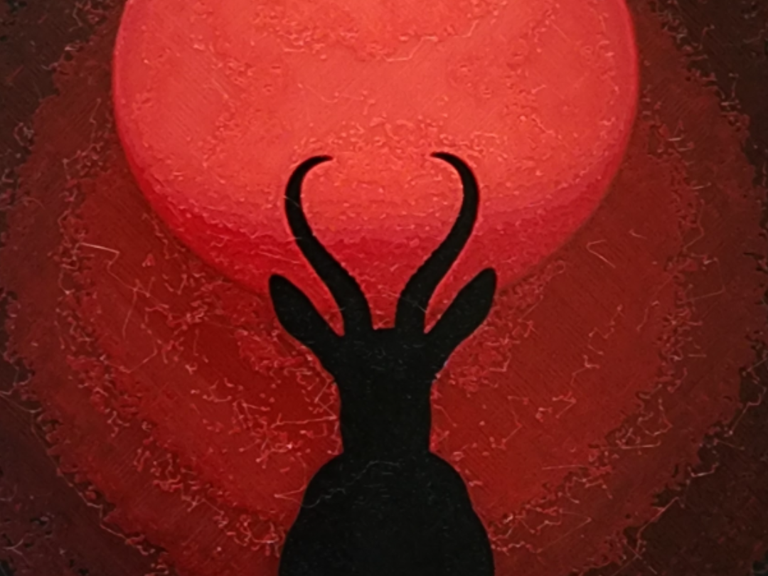 Springbok Silhouette Hueforge