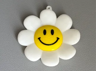 Smiley Flower Daisy Keychain | No AMS