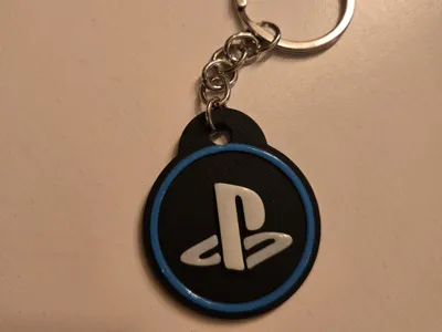Playstation Keychain