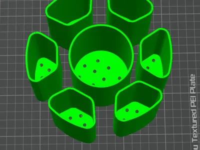 use empty filament spool as cutlery storage