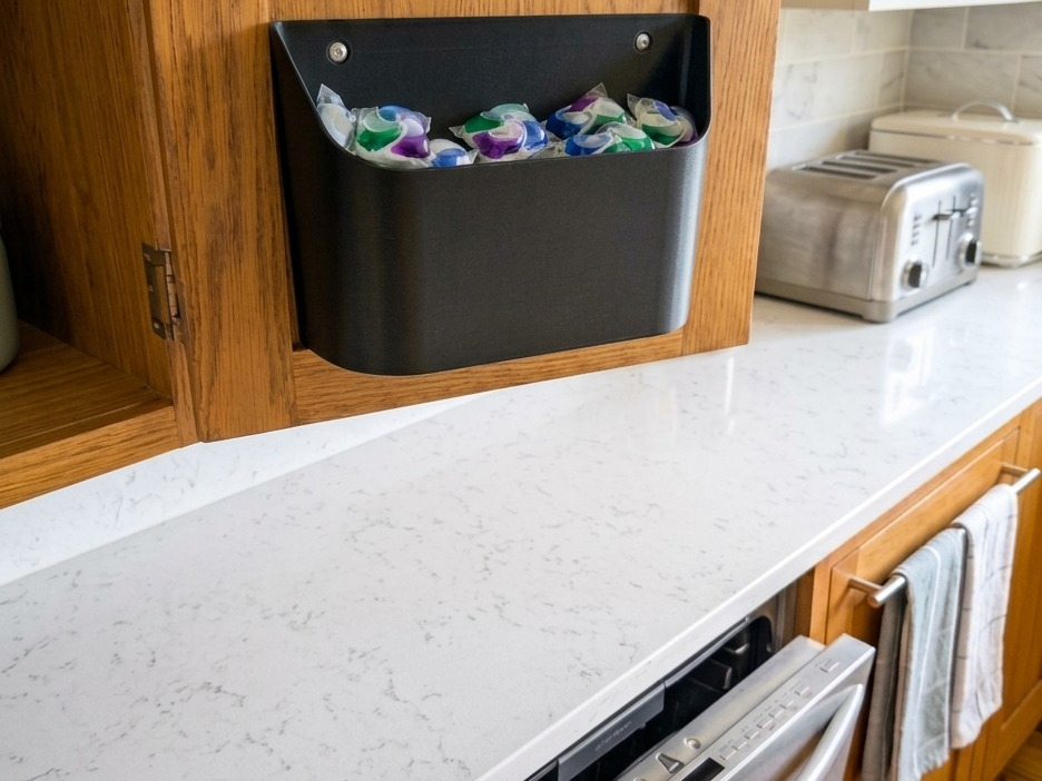 Cabinet Door Dishwasher Pod Holder