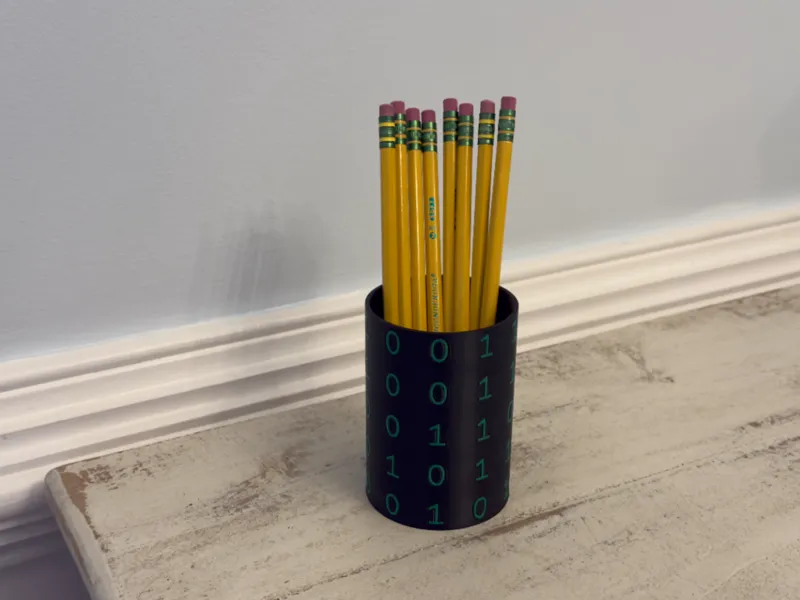Binary Pen Holder