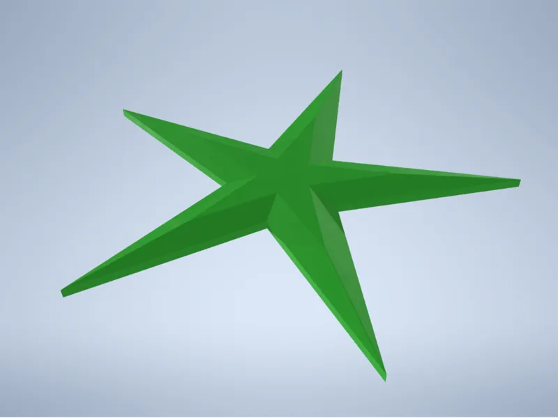 Glow 5 point star