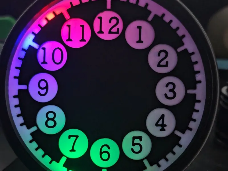 WLED Desk Clock