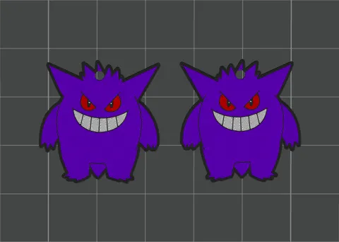 Pokemon "Gengar" Earrings view 2