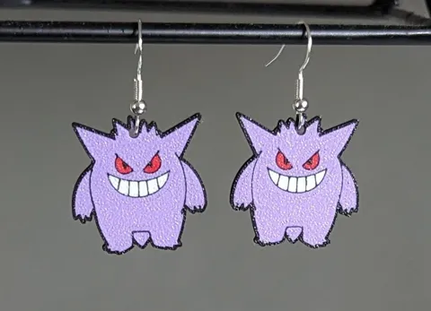 Pokemon "Gengar" Earrings