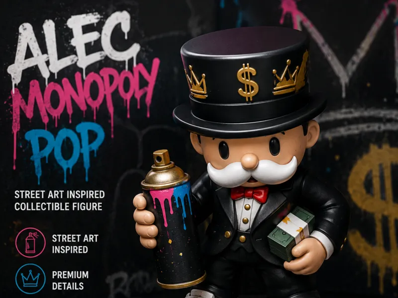 Street Art Pop Toy Inspired by Alec Monopoly 