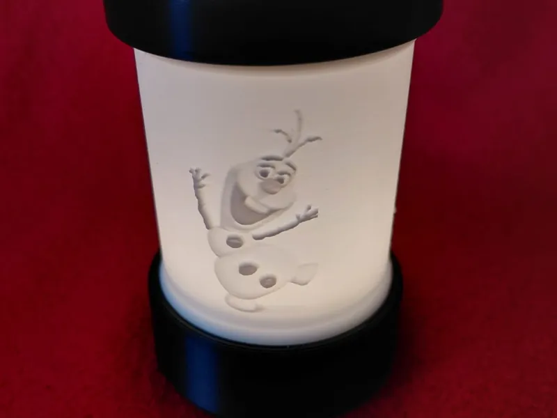 Disney Frozen Olaf Schneemann Litho Teelicht