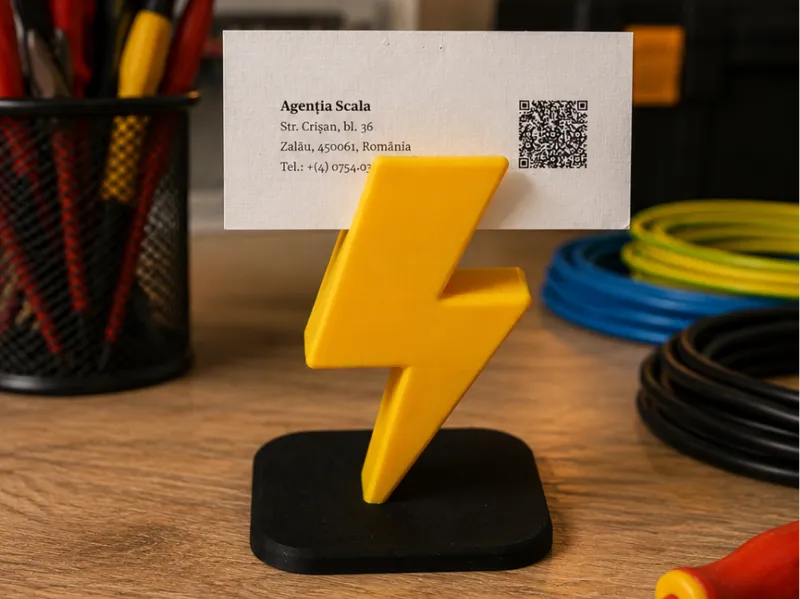 Electrician Business Card Holder