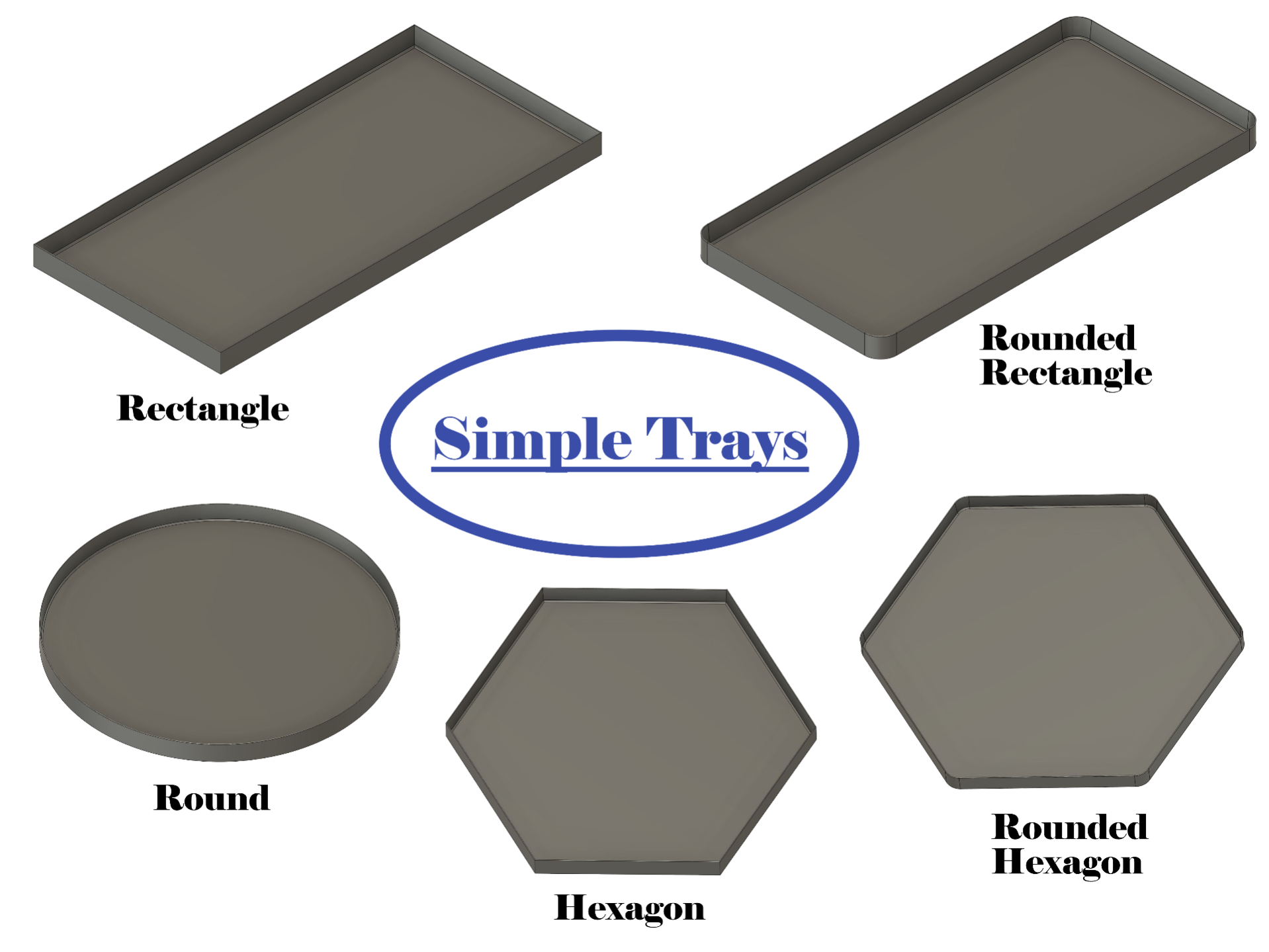 Simple Trays (parametric)
