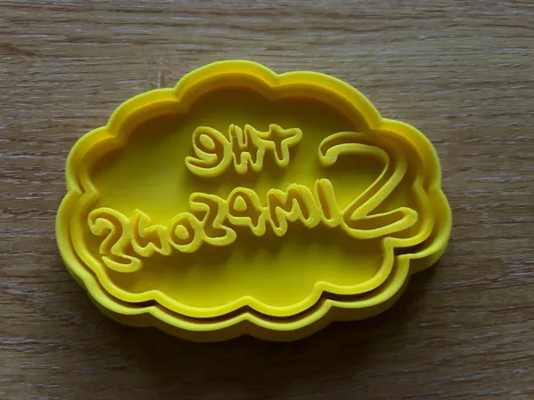 Emporte-pièce et tampon logo Les Simpson