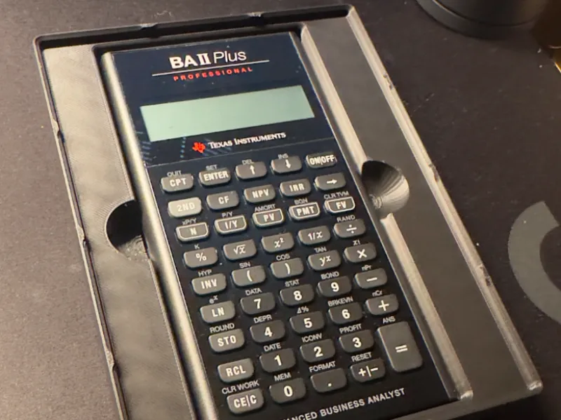 Texas Instrument BA II Plus Gridfinity