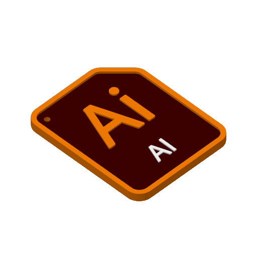 Miniatura 2 do modelo 3D 一个普通的.ai挂件