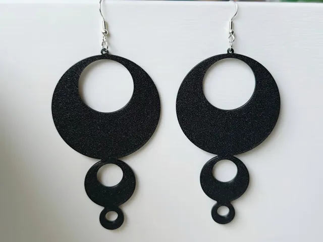 long hoop earrings