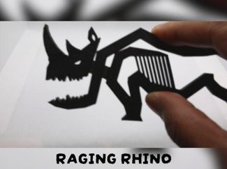 Raging Rhino Clip & Fidget Toy