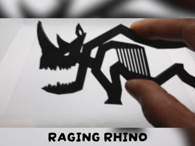 Raging Rhino Clip & Fidget Toy