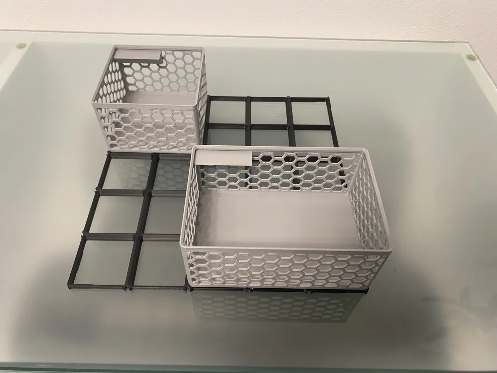 Gridfinity Box with Honeycomb Structure and Label - Free 3D Print Model ...