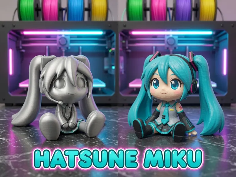 hatsune miku - cute chibi figure