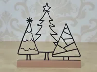 Trio de sapins de Noël minimalistes — photo 2