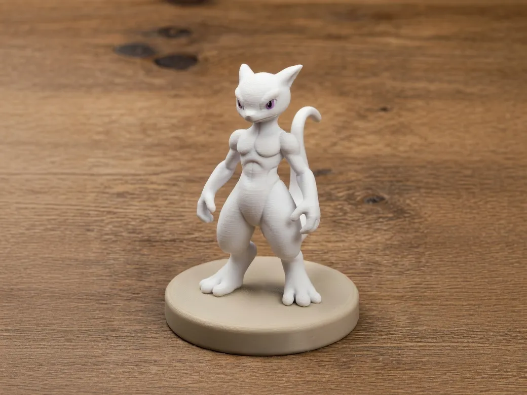 Mewtwo Figure - Free 3D Print Model - MakerWorld