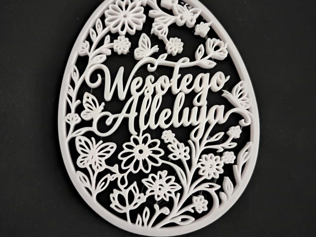 Easter Egg Decoration Wesolego Alleluja