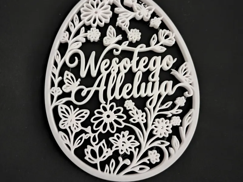 Easter Egg Decoration Wesolego Alleluja