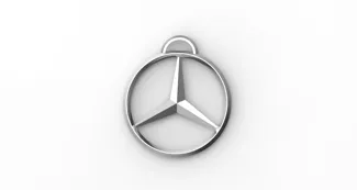 Mercedes Star keychain