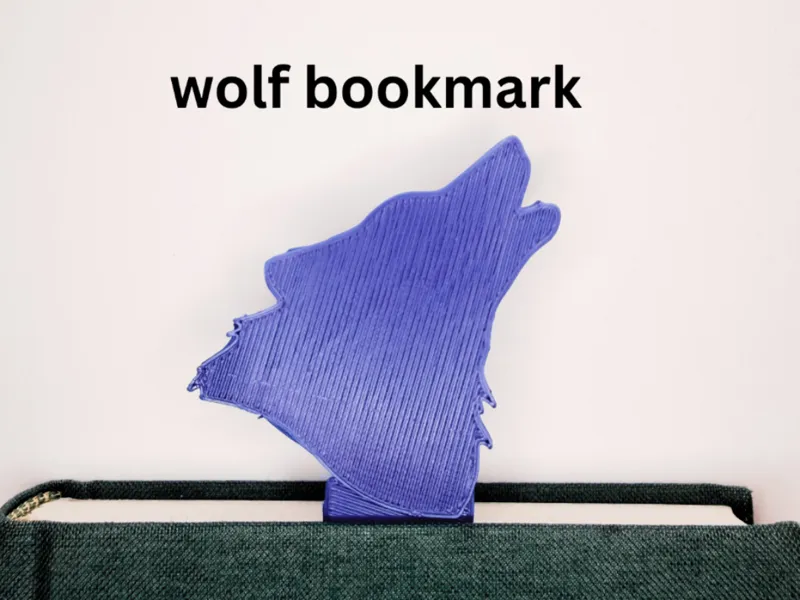 Wolf bookmark