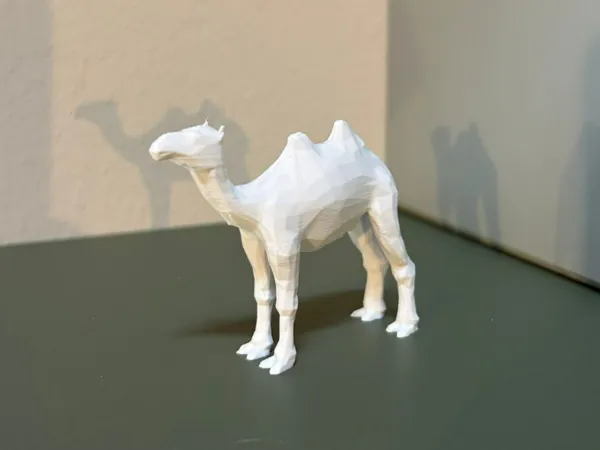 Chameau low poly