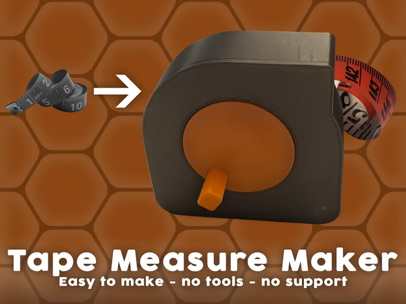 Measuring tape spool/tidy - make a tape measure!