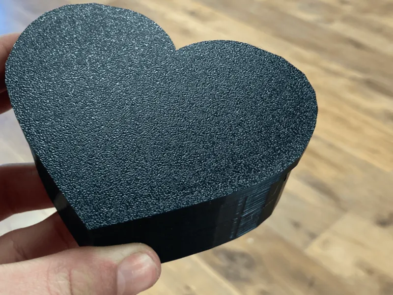 heart shaped container with secret compartment