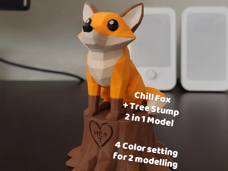 Chill & Cute Low-Poly Fox + The Giving Tree Trump