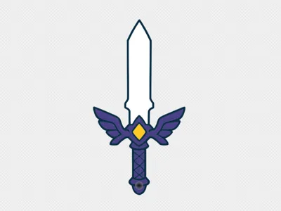 Master Sword Keychain Zelda
