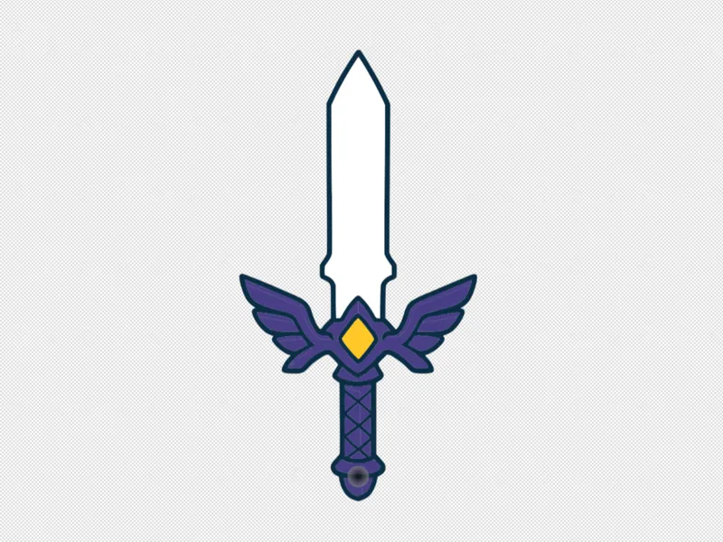 Master Sword Keychain Zelda