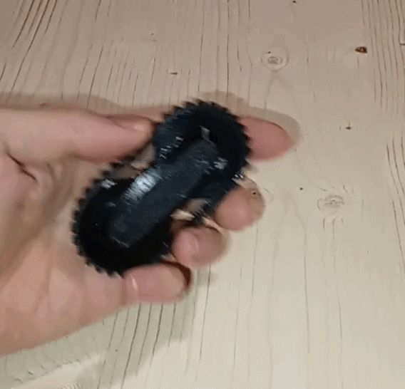 Sproket track timing belt fidget toy