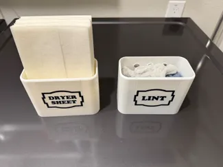 Magnetic Lint Container (Customizable Label Text)