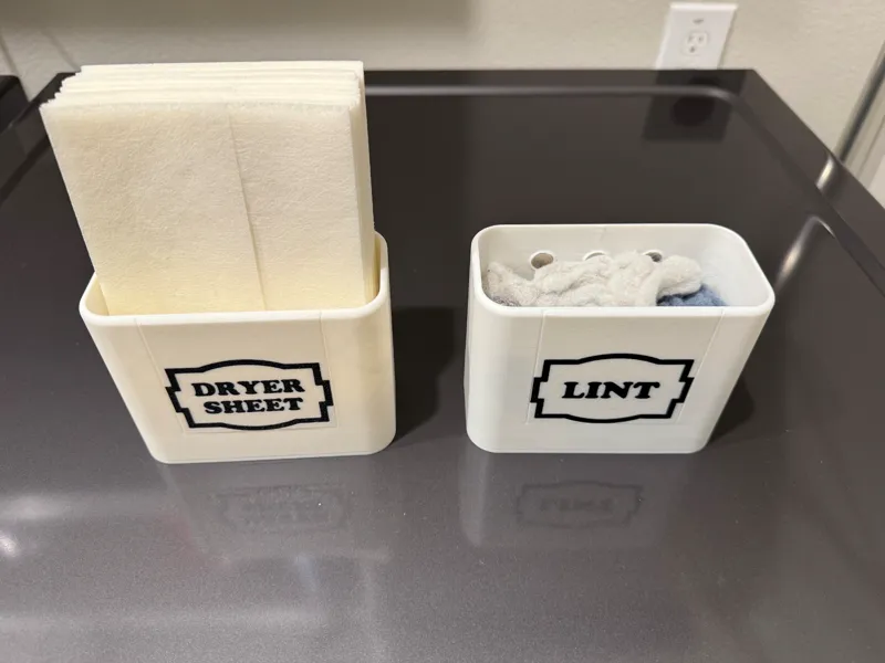 Magnetic Lint Container (Customizable Label Text)