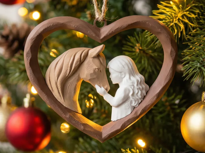 Christmas Tree Ornament “Horse & Child”