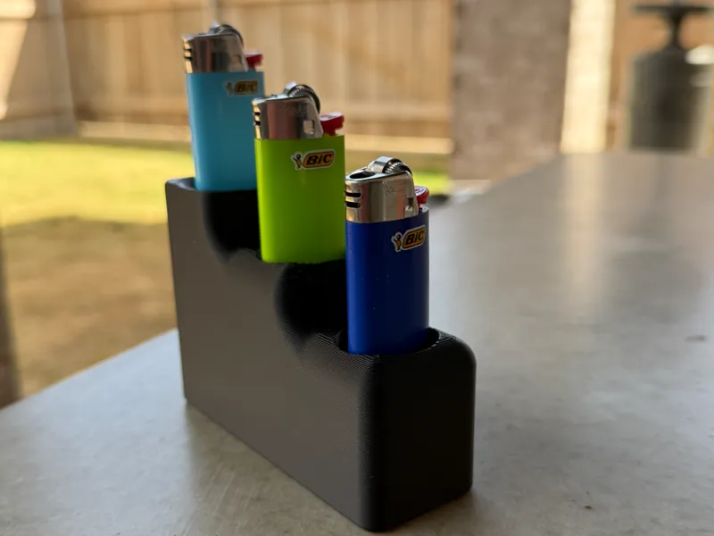 Cascade Lighter Stand.  Made with OSCAR